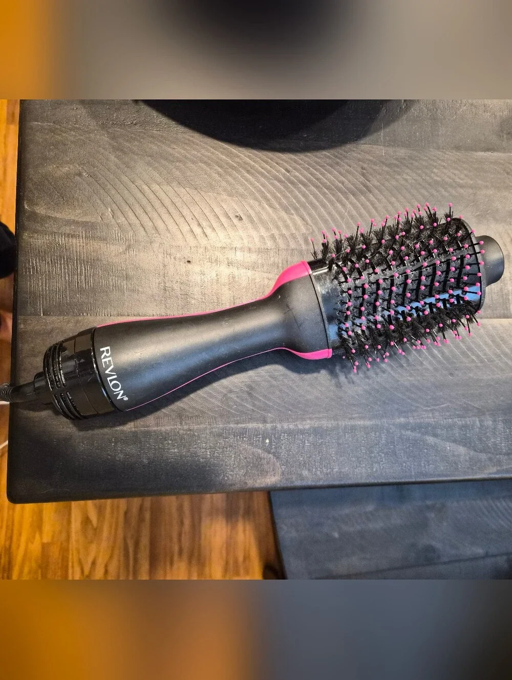 Revlon Black and Hot Pink Round Blowout Brush